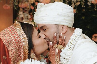 Arjun Kanungo Shares a Passionate Kiss With Wife Carla Dennis; Check Their Wedding Pics Here