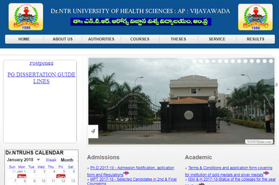 NTRUHS B.Sc. Nursing 2017 Results Declared at ntruhs.ap.nic.in, Check Now