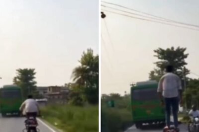 Man Stands Atop Moving Bike To Make Reel, Police Take Action