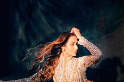 Malaika Arora In A Plunging Neckline And Thigh-High Slit Gown Looks Oh-So-Gorgeous