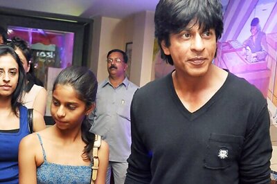 Snapshot: Suhana's night out with dad Shah Rukh at KKR's after party