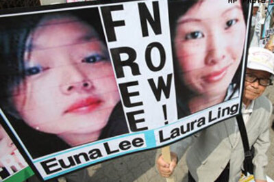 Jailed journos' families ask N Korea for pardon