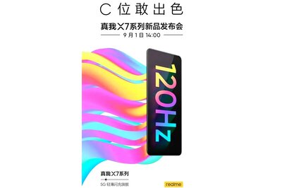 Realme X7, X7 Pro With 120Hz AMOLED Display to Launch on September 1