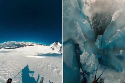 French Skier Narrowly Escapes Death After Falling into Massive Crevasse | WATCH