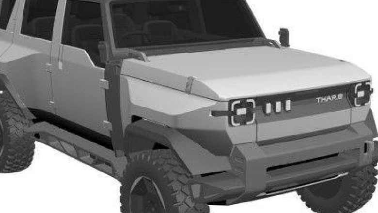 Mahindra Thar.e Design Patent Filed, Here's What We Know So Far