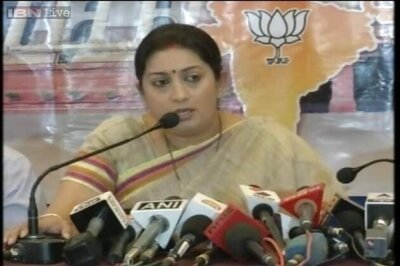 Smriti Irani hits out at Priyanka, asks if Varun should follow the path of Congress's scams