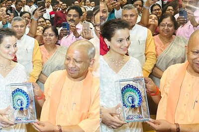 UP CM Yogi Adityanath 'Tears Up' After Watching Kangana Ranaut's Tejas; Pics Go Viral