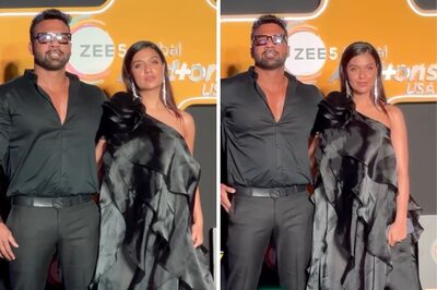Divya Agarwal And Fiance Apurva Padgaonkar Twining And Winning In All-Black Attire