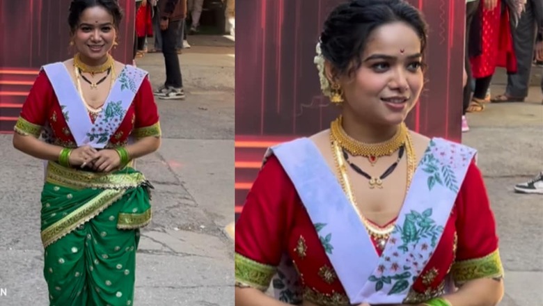 Manisha Rani Spotted In Maharashtrian Look On Sets Of Jhalak Dikhhla Jaa 11