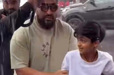 Watch: Doting Dad Raj Kundra Guides Son Viaan Through Heavy Rains In Mumbai
