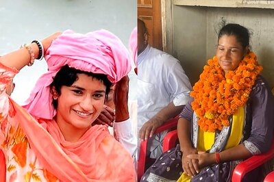 Dangal In Julana As Wrestlers Vinesh Phogat And Kavita Dalal Fight Each Other In Political Ring