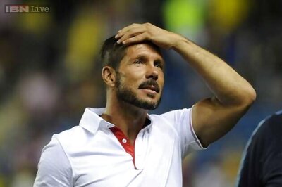 Simeone urges fans to keep calm before 'high risk' Cup game