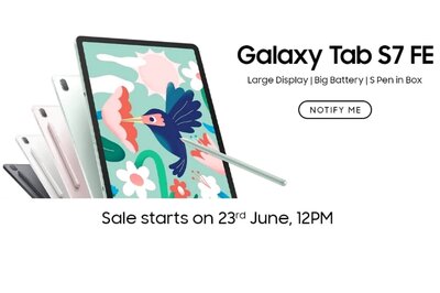 Samsung Galaxy Tab S7 FE and Tab A7 Lite to Launch in India on June 18, Sale Starts on June 23