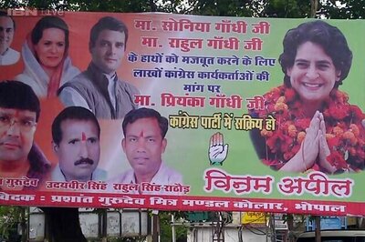 Posters spring up in Bhopal urging Priyanka to take a formal role in Congress