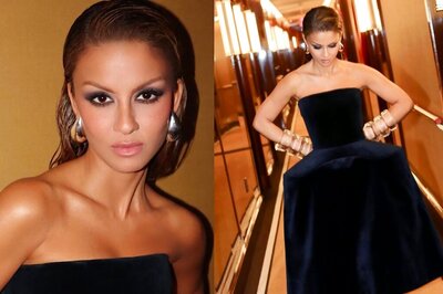 Natasha Poonawalla Oozes Charm in a Blue Velvet Dress and Heels That Costs 1.69 Lakhs