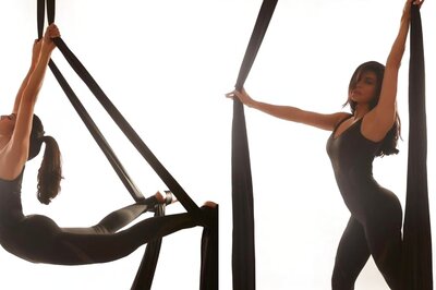 Jacqueline Fernandez Flaunts Perfectly Toned Body as She Nails Aerial Yoga in Sultry Instagram Pics