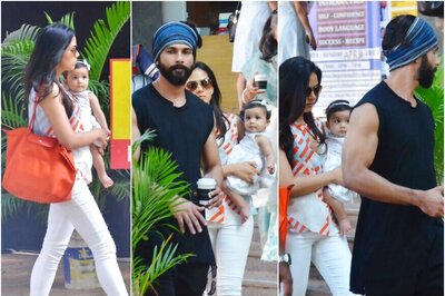 Shahid Kapoor And Wife Mira Step Out For Lunch Date With Daughter Misha, See Pics