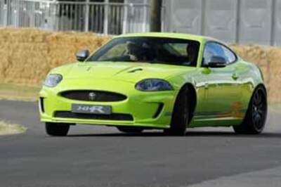 Fastest man on earth drives fastest Jaguar ever