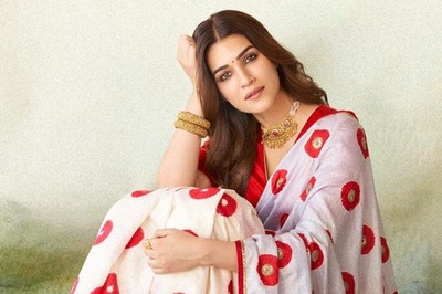 Kriti Sanon Proves That She Is “A Saree Girl” In This White And Red Six-Yard Wonder
