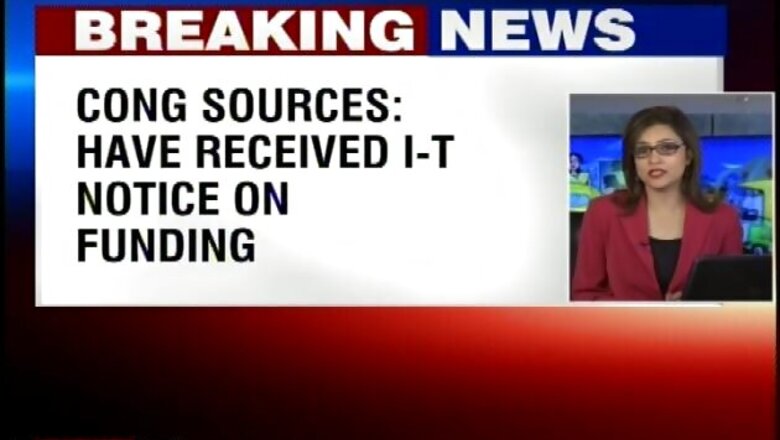 Income Tax notice to Congress too on funding, Aam Aadmi Party has already received one