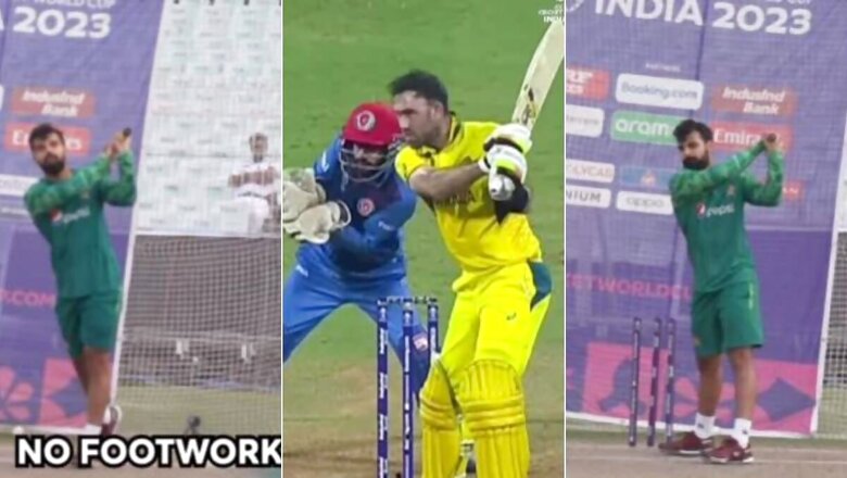 WATCH: Aiming to Seal Semi-final Spot, Pakistan Batters Try 'No-footwork Sixes' Like Glenn Maxwell in Nets