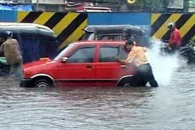 Mumbai rain-hit but spared traffic woes