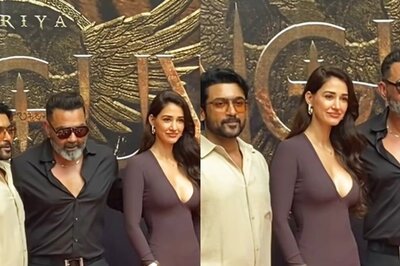 Suriya, Bobby Deol And Disha Patani Pose Together At Kanguva Promotion Event, Fans React | Watch