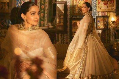 Sonam Kapoor In Cream Ghagra Choli Set Is Ready For The Wedding Season; See Pictures