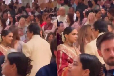 Deepika Padukone, Ranveer Singh Meet Amitabh Bachchan At Anant Ambani, Radhika Merchant's Wedding, Watch