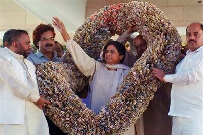 After cash garlands, a temple for Mayawati
