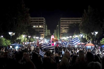 'No' voters celebrate in Athens after victory in referendum