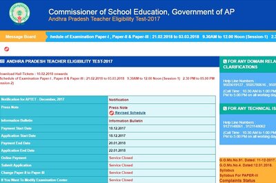 APTET 2017 Admit Card to Release Today at aptet.apcfss.in