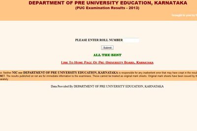Karnataka PUC results 2013 announced