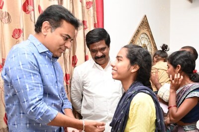 Orphaned Girl Ties Silver Rakhi on KT Rama Rao's Wrist After he Helps the Techie Pursue Her Dreams