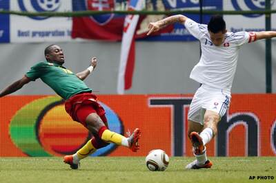 Football WC warmup: Slovakia 1-1 Cameroon