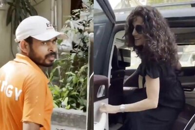 Watch: On-duty Swiggy Executive Goes Past Taapsee Pannu Like It's An Everyday Thing For Him