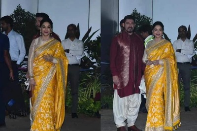Madhuri Dixit Attends Ayodhya Ram Mandir Pran Pratishtha Ceremony In Radiant Yellow Saree, Watch Video