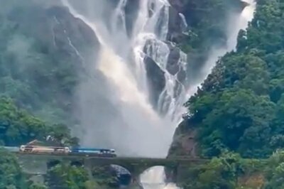 WATCH: Mesmerising Views of Train Passing Through Goa's Dudhsagar Falls Goes Viral
