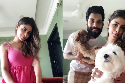 Mouni Roy Stuns In A Pink Mini Dress, Poses With Hubby Dearest Suraj Nambiar In New Photos