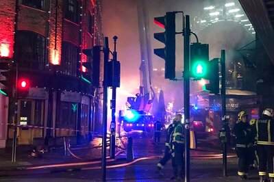 Fire Ravages Building in London's Popular Camden Lock Market