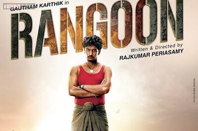 'Rangoon' first look: A lungi-clad Gautham Karthik stares you down from the first poster of the Rajkumar Periasamy film