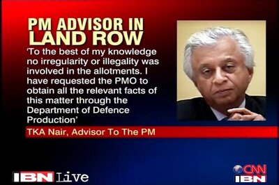 No illegality in allotment of plots: TKA Nair