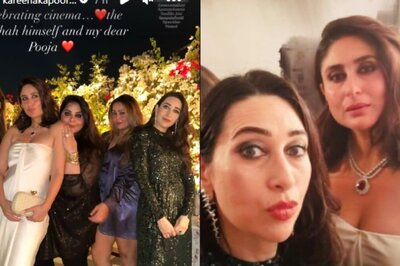 Kareena Kapoor, Karisma Kapoor Glam Up for Shah Rukh Khan's Secret Birthday Bash; Share Inside Pics