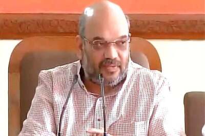 Amit Shah meets Gajendra Singh's family