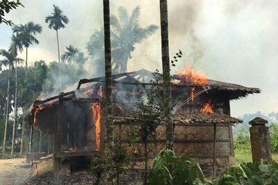 New Fires in Empty Rohingya Village Challenge Myanmar Claims
