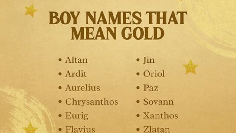 Unique & Radiant Baby Names That Mean Gold or Golden