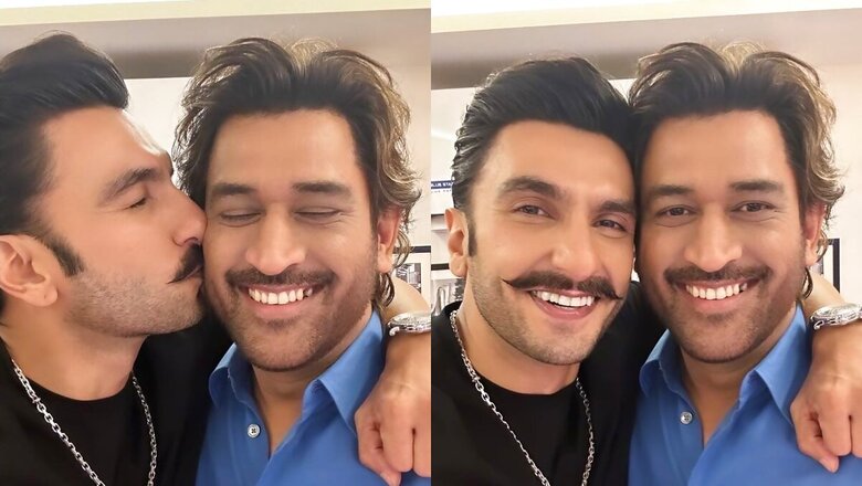Ranveer Singh Kisses MS Dhoni as They Reunite In Mumbai, Calls Him 'Mera Mahi'