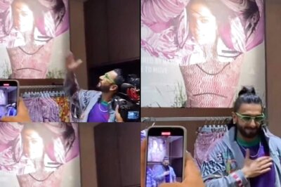 Ranveer Singh Stares at Deepika Padukone's Poster, Gives Flying Kiss; She Says 'Find Someone Who...'