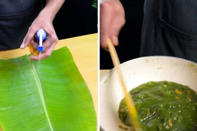 Watch: Vlogger's Halwa Experiment With Banana Leaves Doesn't Go As Planned
