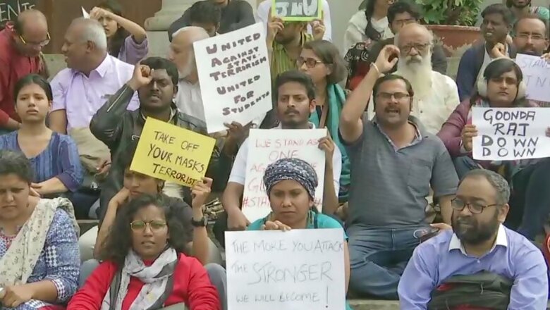 Day After JNU Violence, Students Hold Protest in Hyderabad